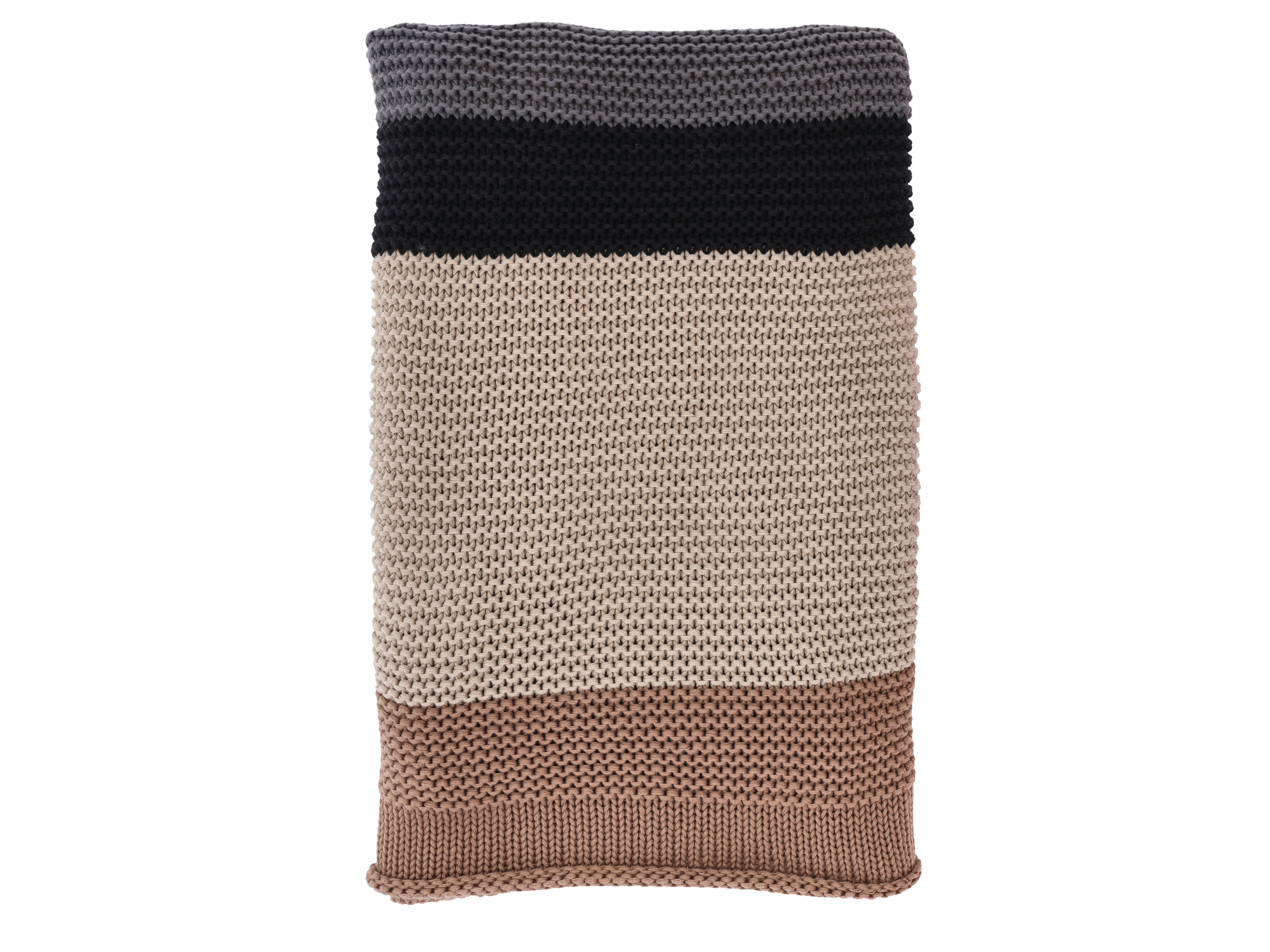 Sdahl Bold Knit Decke 130 x 170 cm Brown/Grey